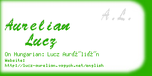 aurelian lucz business card